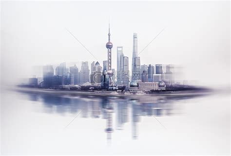 上海陆家嘴金融建筑画报感高清图片下载-正版图片500345031-摄图网