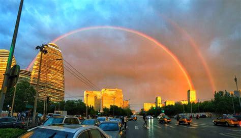 北京雨后双彩虹，速来查收今日份快乐-搜狐大视野-搜狐新闻
