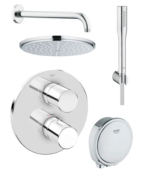 Grohe Grohtherm 3000 Cosmopolitan Bath And Shower Solution Pack 4 118329