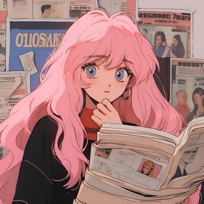 港风甜美女生头像动漫版