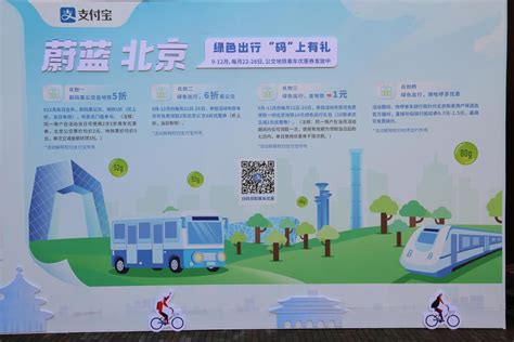 支付宝推“绿色出行”：北京本地市民可五折乘车