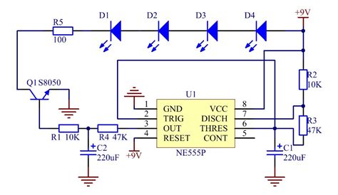 【新疆工程学院】基于555定时器的呼吸灯电路设计 - 立创EDA