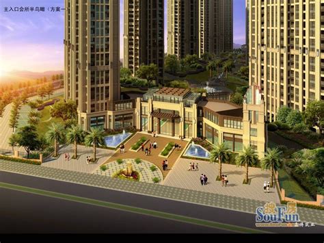 新古典小区入口设计suusu模型下载-光辉城市