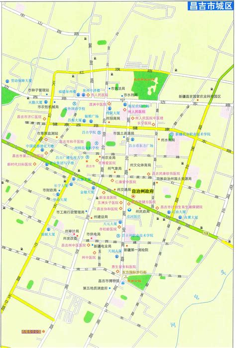 昌吉市城区地图 - 中国地图全图 - 地理教师网