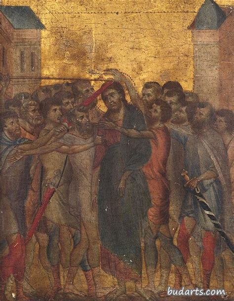 13世纪意大利画家奇马布埃的蛋彩画《Christ图片