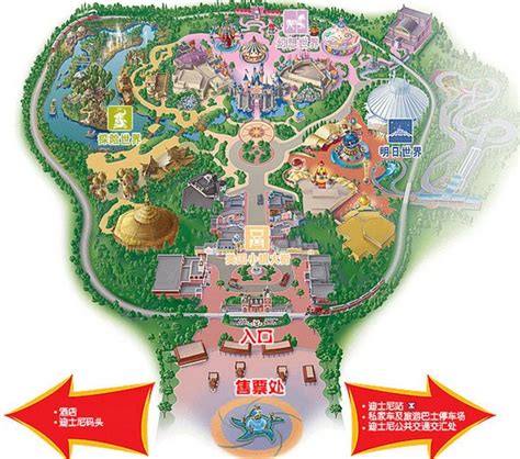 上海迪士尼地图图片