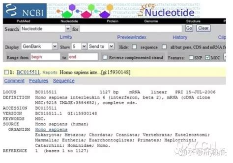 ncbi查找目的基因序列_一步一步教你使用 NCBI 查找DNA、mRNA、cDNA、 引物设计、BLAST 序列比对等..._九门提督守皇上 ...