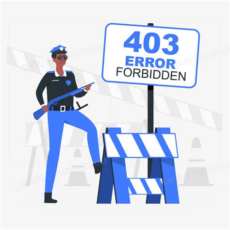 403forbidden禁止通过插画元素PNG图片素材下载_插画PNG_熊猫办公
