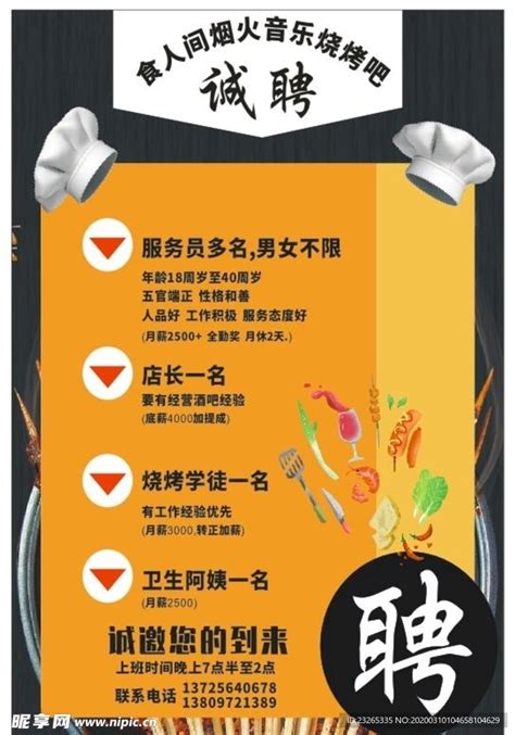火锅店餐饮店招聘海报设计图__海报设计_广告设计_设计图库_昵图网nipic.com