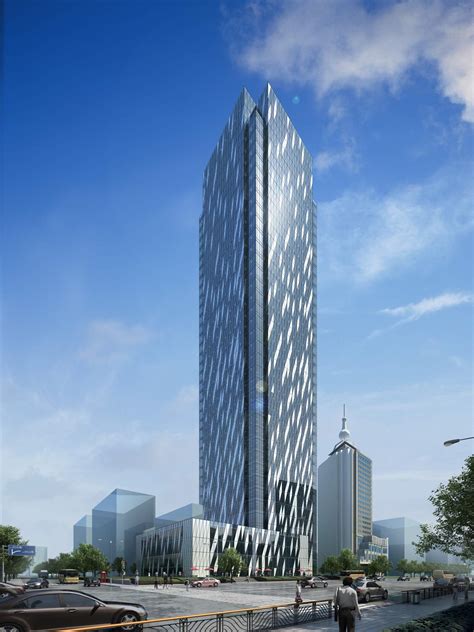 现代超高层办公楼3dmax 模型下载-光辉城市