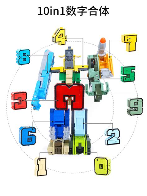 字母恐龙数字变形机器人金刚战队合体男孩3-6-12岁益智儿童玩具-阿里巴巴