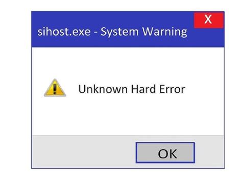 Fix: Sihost.exe Unknown Hard Error in Windows 11 or 10
