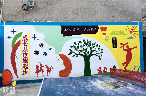 墙绘 涂鸦 少儿培训机构墙绘 幼儿园墙绘 学校墙绘|纯艺术|绘画|壹家艺术手绘墙画 - 原创作品 - 站酷 (ZCOOL)