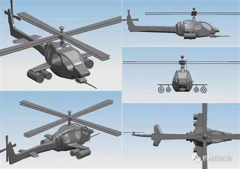 【飞行模型】AYCopter直升机简易模型3D图纸 x_t stp格式_SolidWorks-仿真秀干货文章