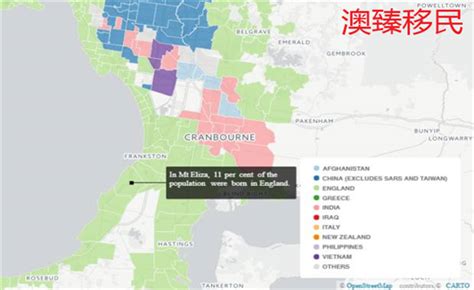 一张图带你看懂墨尔本地区不同人群的聚居区，华人喜欢