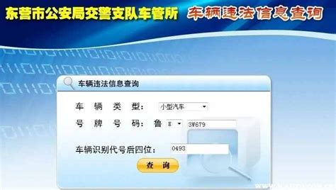 徐州车辆在线违章查询系统_徐州交通网上记录违章查询