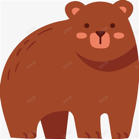 可爱卡通冬天棕熊矢量图png图片免费下载-素材7QQVqkjWe-新图网