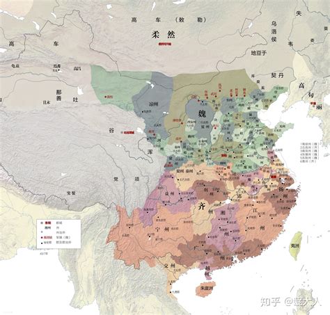 公元497年的中国历史地图-历史地图网