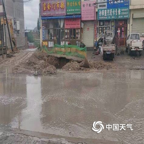 甘肃环县出现入汛首场暴雨天气-高清图集-中国天气网