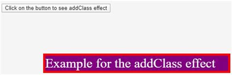 jQuery addClass() | Parameters and Examples of jQuery addClass()