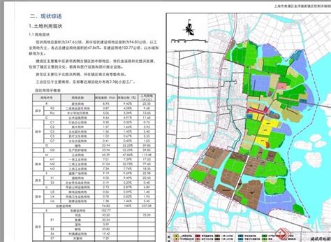 上海市青浦区金泽镇新镇区控制性详细规划-规划设计资料