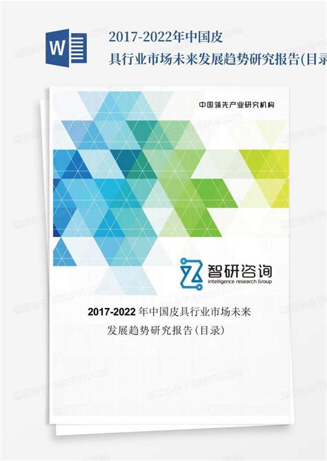 2017-2022年中国皮具行业市场未来发展趋势研究报告(目录)_图文_百度文...模板下载_2022_图客巴巴