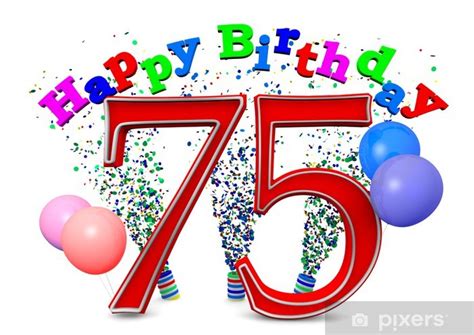 75 years anniversary number 11287727 PNG