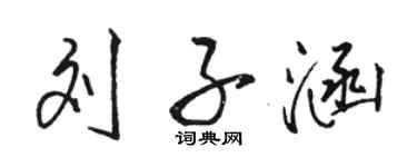 刘子涵个性签名_刘子涵签名怎么写_刘子涵签名图片_词典网