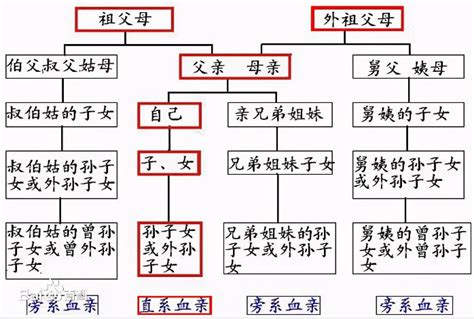 中国人亲戚关系图表图册_360百科