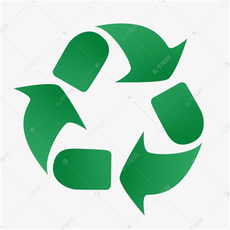 绿色可回收标志素材图片免费下载-千库网