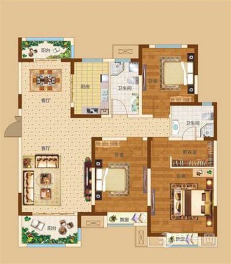 福泰雅居-133平米三居现代风格-谷居家居装修设计效果图