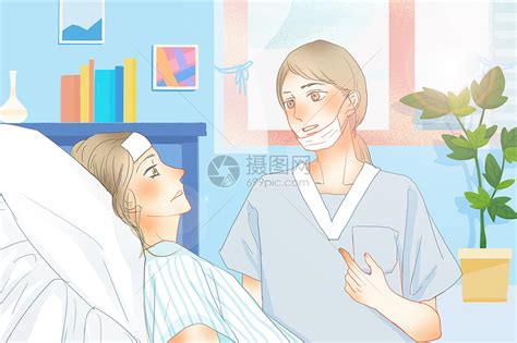 关爱病人插画图片下载-正版图片401011504-摄图网