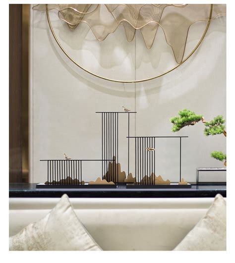 新中式禅意装饰画软装壁画客厅沙发背景墙卧室床头竹报平安晶瓷画-美间设计