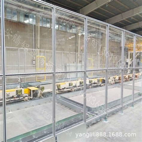 1.8米高工厂车间围栏_机器人防护围栏_自动化设备围栏