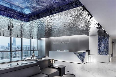罗湖现代工业风格蓝色办公室装修 | 深圳信欣装饰设计公司
