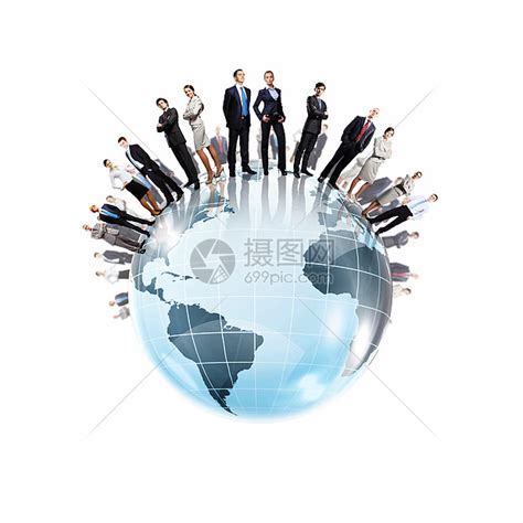 商业队合作群成功的自信商人全球化高清图片下载-正版图片300206410-摄图网