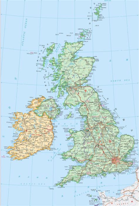英国行政区划地图图片 英国行政区划地图图片
