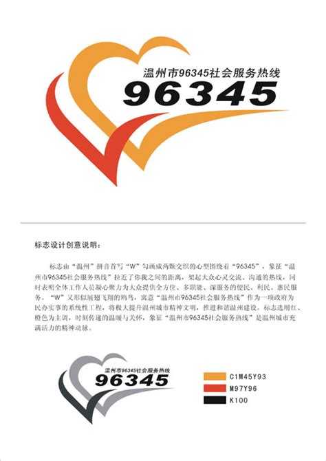 温州市12345政务服务热线中心统一标识logo发布 - 设计揭晓 - 征集码头网