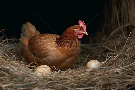母鸡在巢里下蛋高清图片下载-正版图片600188939-摄图网