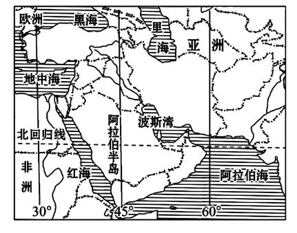 下列关于下图所示区域说法正确的是（）A．被称为东方的“十字路口”B．赤道穿过中部C．有“三洲五海”之称D．蕴藏着丰富的煤炭资源-组卷网