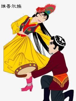少数民族维吾尔族插画素材图片免费下载-千库网