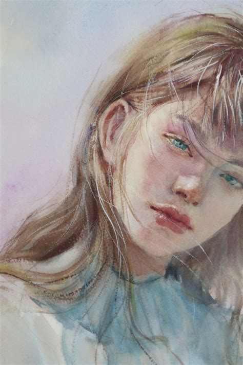 水彩人物绘画作品图片
