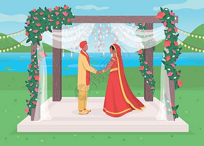 印度人婚礼夫妻幸福女孩男人衣服婚姻新娘妻子传统男性高清图片下载-正版图片320520421-摄图网