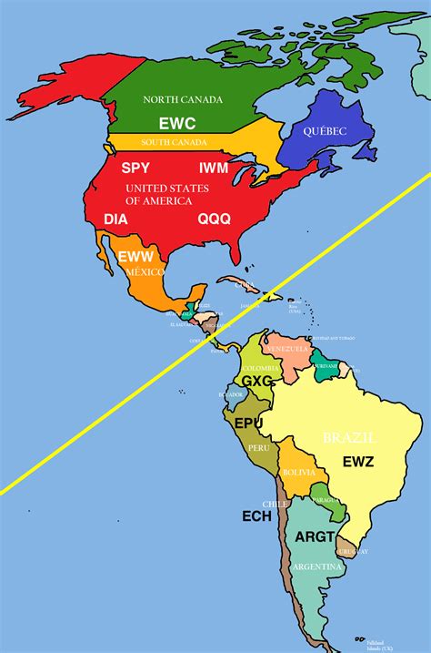 Political Map Of The Americas - Map