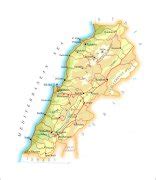 黎巴嫩行政示意图_国家示意图地图库_地图窝