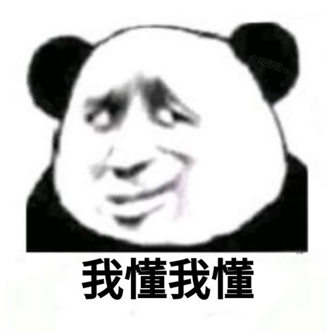 我懂我懂 - 熊猫头嘲讽专用表情包_斗图_斗图表情 - 发表情 - fabiaoqing.com