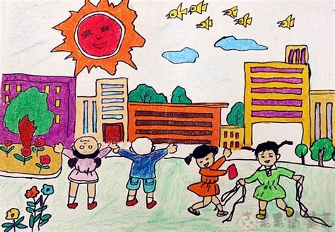 我校小学部美术组积极开展文明创建主题绘画活动-正源学校 一切为了孩子的健康成长