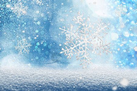 冬季 天空 雪花 树枝 蓝色背景 5k图片壁纸(小清新静态壁纸) - 静态壁纸下载 - 元气壁纸