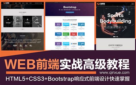 WEB前端开发/Boostrap实战案例教程，从代码到线上线(韩文强)-视频教程-平面设计学习日记网-@酷coo豆