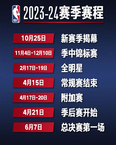 2023-2024赛季NBA赛程时间表 常规赛、季后赛和总决赛比赛时间-闽南网